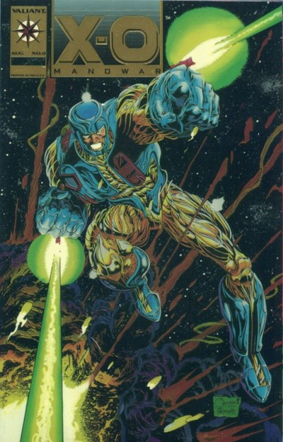 X-O MANOWAR #0 (A)-Gold emblem 1992-1996 VOLUME 1 VALIANT