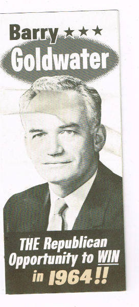 Barry Goldwater 6 sided Brochure (1964)