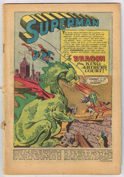 SUPERMAN #86,Jan.,1954