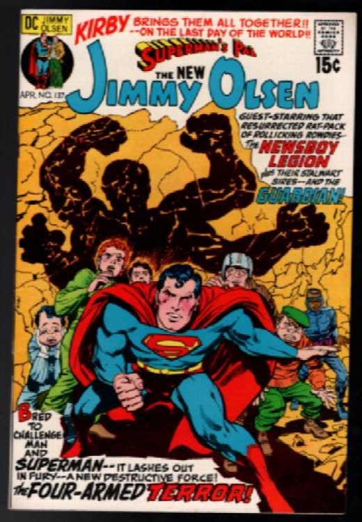 SUPERMAN'S PAL JIMMY OLSEN #137 Jack Kirby DC Comics April 1971 Newsboy Legion
