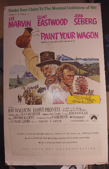 Paint Your Wagon Movie Poster (27 x 40 Inches - 69cm x 102cm) (1969) Style B -(Lee Marvin)(Clint Eastwood)(Jean Seberg)(Harve Presnell)