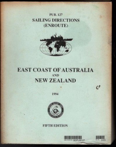 Vtg 1994 Sailing Directions For East Coast Australia & New Zealand 5th edition
