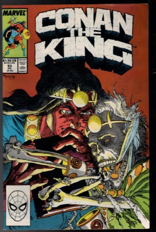 CONAN THE KING #52 and 53 MARVEL COMICS 1989