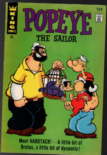 Popeye The Sailor #86 Comic Book (1967 King) 1st Hardtack