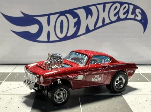 Hot Wheels Volvo P1800 Gasser (Custom) Real Riders