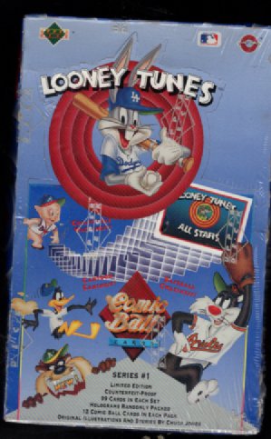 1990 Upper Deck Looney Tunes Comic Ball Series 1 Baseball Sealed Box 36 Packs