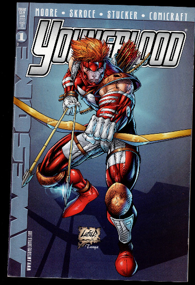Awesome YOUNGBLOOD #1 Rob Liefeld Variant cover LOW PRINT