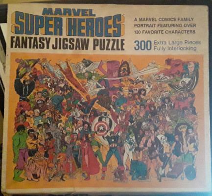 Vintage Whitman Marvel Super Heroes jigsaw puzzle 1983, complete