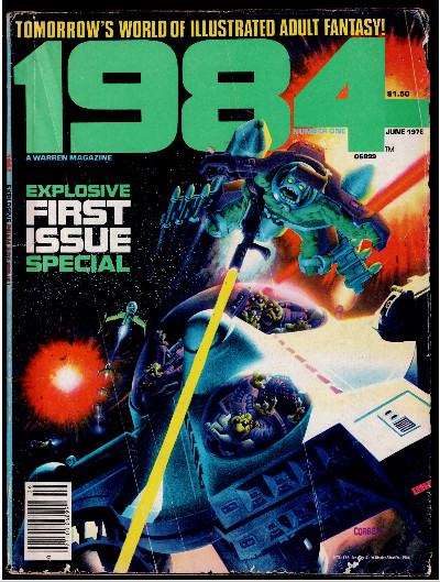 1984 #1 Illustrated Fantasy magazine Warren 1978 Wally Wood Alex Nino