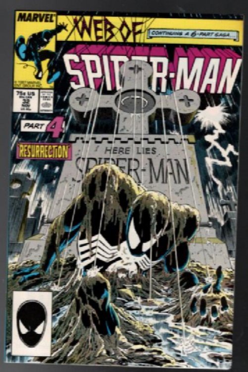 Web of Spider-Man #32 Kraven's Last Hunt KEY Issue Marvel Part 4 Resurrection