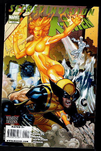 Secret Invasion: X-MEN #3 and #4 of 4 January 2009 Marvel Bagged Boarded