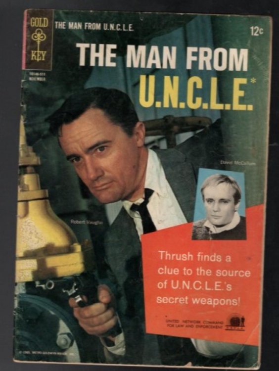 The MAN FROM U.N.C.L.E. #3 Gold Key Comic Book PHOTO COVER 1965