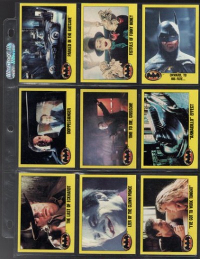 1989 Topps Batman Series 2: Picture Trading Card Complete Set (133-264)<br/>#133,134 and 135