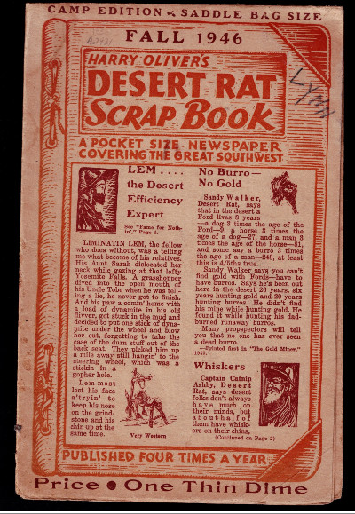 Harry Oliver's Desert Rat Scrap Book fall 1946