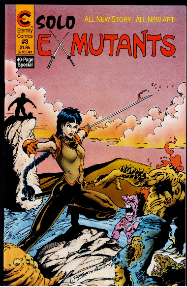 Solo Ex-Mutants #3 and #4 in Very Fine or better condition. Eternity comics B&B