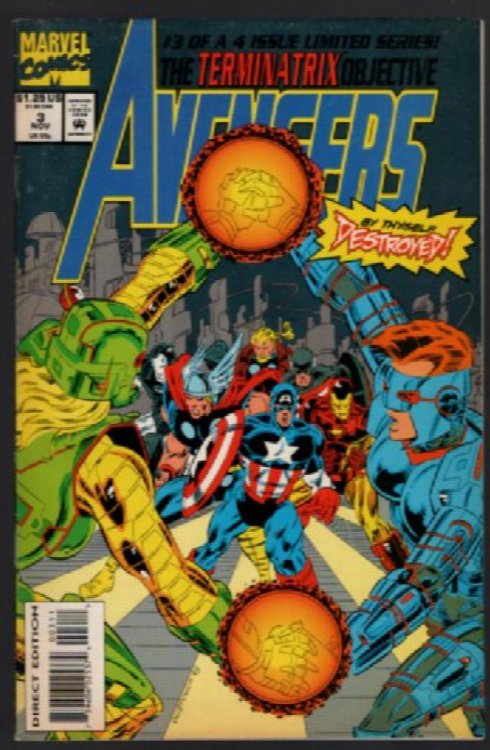 Avengers The Terminatrix Objective #3 & #4 (1993) Marvel Comics 'Alioth Loki'
