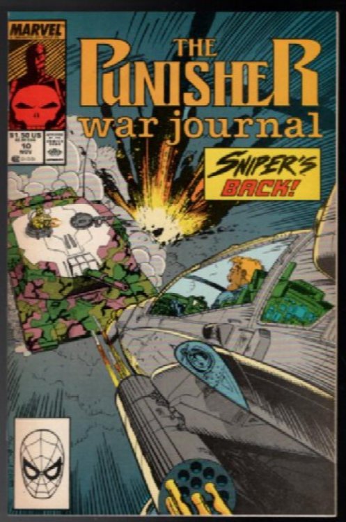 Punisher War Journal #10 Jim Lee Cover & Art! Carl Potts Scott Williams
