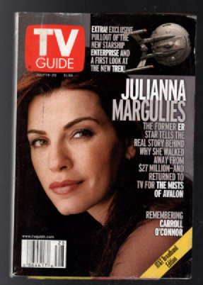 TV Guide Magazine July 14-20 2001 Julianne Marguiles