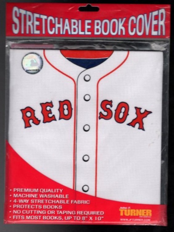MLB BOSTON RED SOX STRETCHABLE BOOK COVER NEW Turner