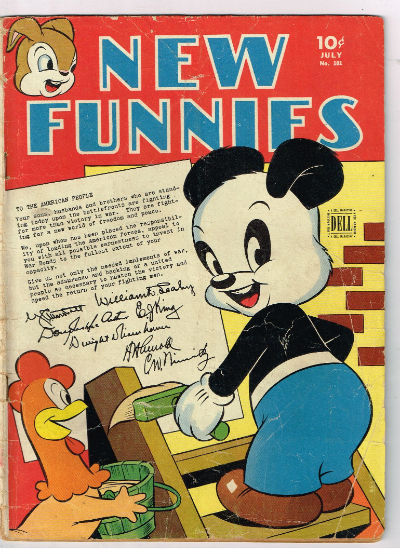 NEW FUNNIES (TV FUNNIES) #101 1945,july VOLUME 1 DELL