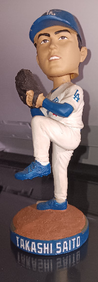 LOS ANGELES DODGERS TAKASHI SAITO BOBBLEHEAD MLB BASEBALL