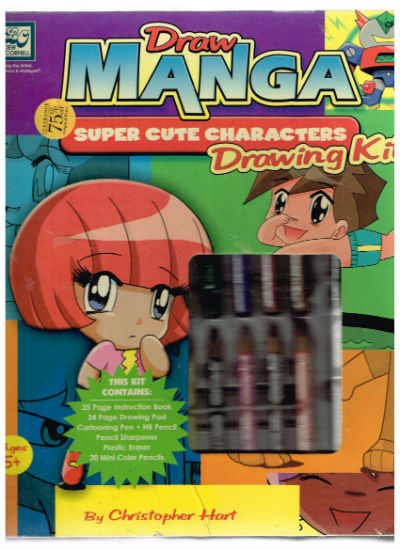 Draw Manga Super Cute Characters Drawing Kit [With 24 Page Drawing PadWith 20 Mini Color Pencils, Hb Pencil, PenWith Plastic Eraser] by Hart, Christopher Publisher:Watson-Guptill Publications Edition:Hardcover Language:English
