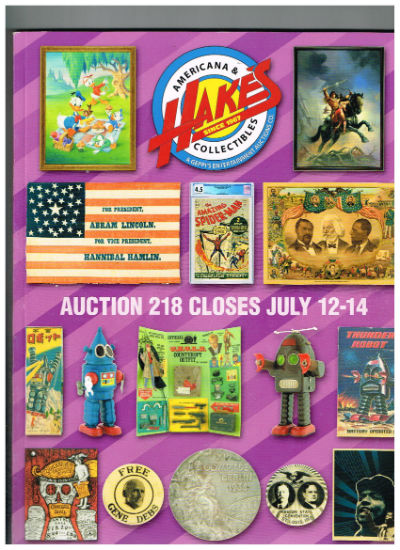 Hakes Americana and collectibles catalog,July 2016