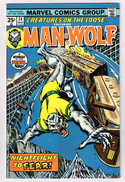 CREATURES ON THE LOOSE #34 1975,March VOLUME 1 MARVEL