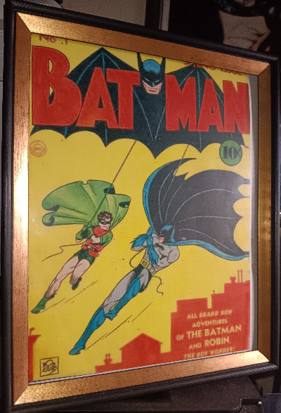Batman #1 Photocopied cover framed