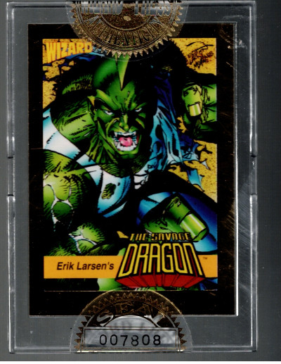 Wizard Limited Edition Gold The Savage Dragon Trading Card 1992 Sealed #007808