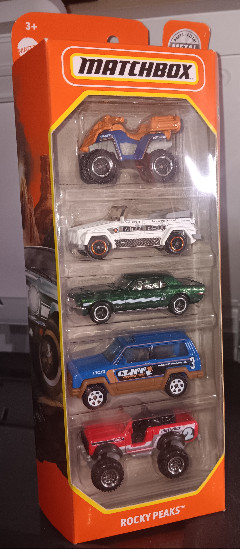 Matchbox MBX Mountain Rocky Peaks (2020) Mattel Car 5-Pack Box Set