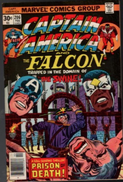 CAPTAIN AMERICA #206 FALCON Jack KIRBY ART 1977 MARVEL COMICS