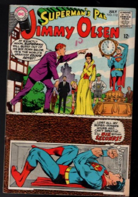 SUPERMAN'S PAL JIMMY OLSEN #112 VG Neal Adams c, DC Comics 1968