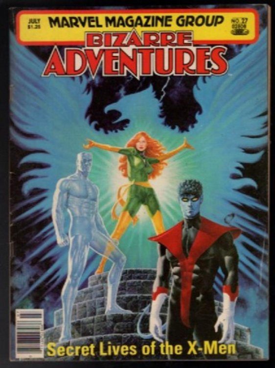 BIZARRE ADVENTURES #27 Secret Lives of the X-MEN 1981 Jean Grey Iceman Marvel