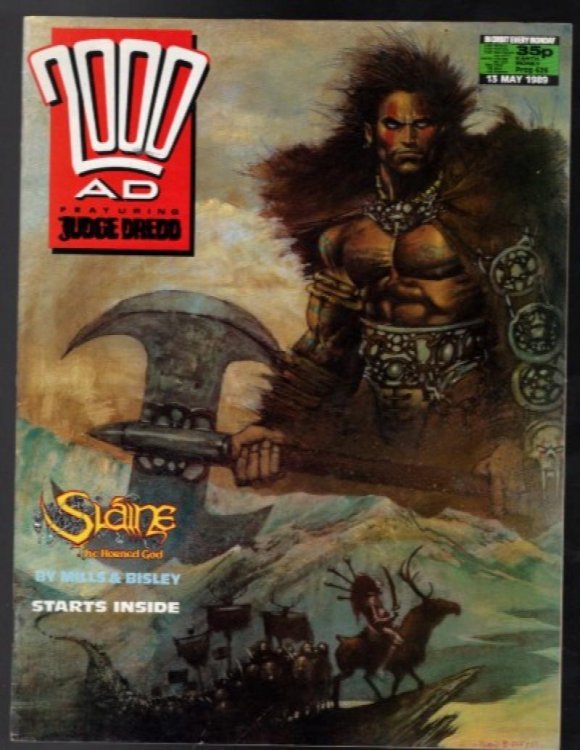 2000 A.D. 13 May 1989; featuring Judge Dredd
