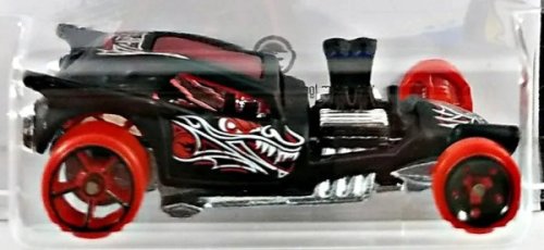 Hot Wheels 2017 Fright Cars Fangula Black Treasure Hunt Hot Rod 1:64