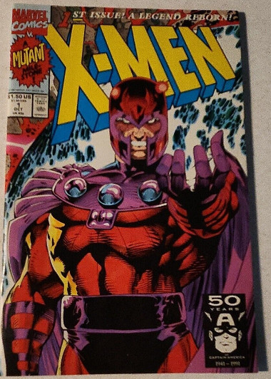X-Men #1 Cover D Magneto (1991) Marvel Comics Jim Lee art
