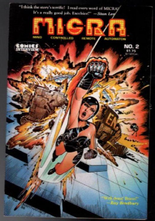 MICRA #2 Mind Controlled Remote Automation 1987 Comic Elfquest Space Ark on back