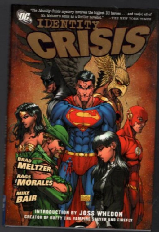 Identity Crisis Graphic Novel Brad Meltzer Hard Cover w Dust Jacket DC Comics HC