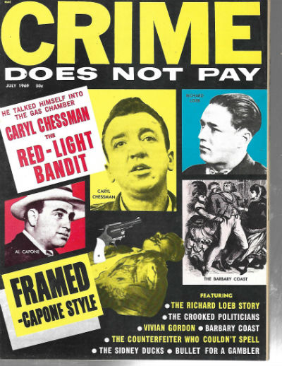 CRIME DOES NOT PAY, July 1969 (Vol. 2, No. 3) ultra violent crime magazine