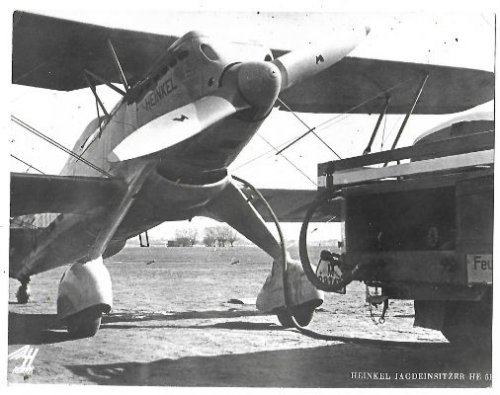 Heinkel Jagdeinsitzer He-51a prototype photo