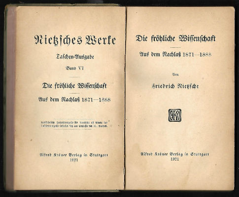 friedrich nietsche, werke