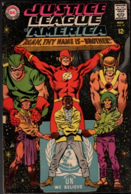DC JUSTICE LEAGUE OF AMERICA #57 Nov 1967 vintage comic