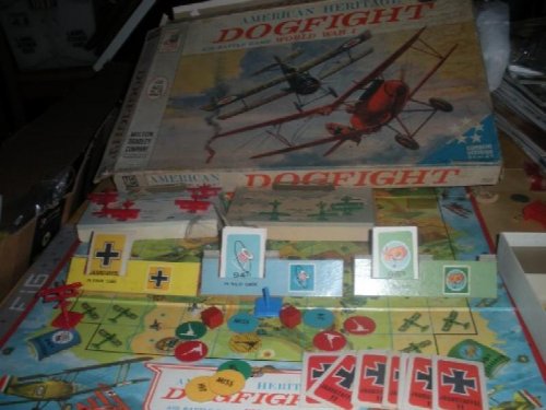 Vtg 1963 Milton Bradley American Heritage Dogfight WWI Game INCOMPLETE!