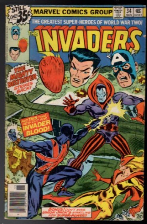 Invaders #34 1978 Marvel Comics-Bagged and Boarded