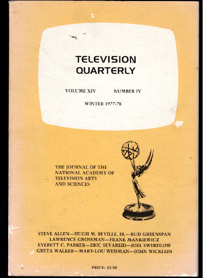Television Quarterly: Vol.XlV, Number lV, Winter 1977-78