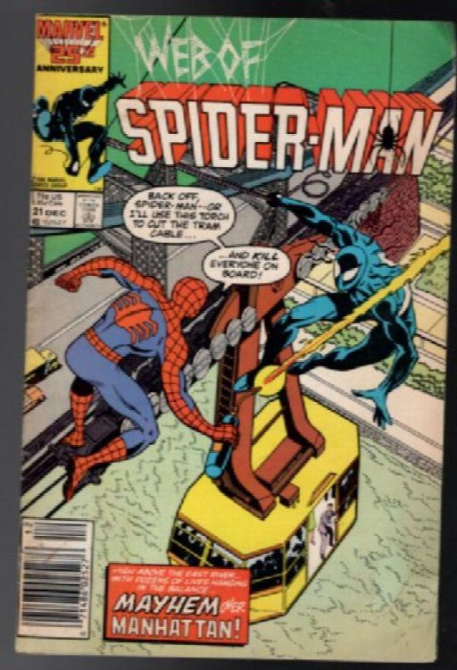 WEB OF SPIDER-MAN #21 MARVEL COMICS 1986