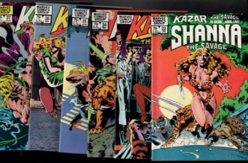 Kazar #22 thru #27 (Lot of 6)