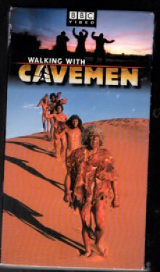 WALKING WITH CAVEMEN VHS TAPE ,Australopithicus,Homo sapiens