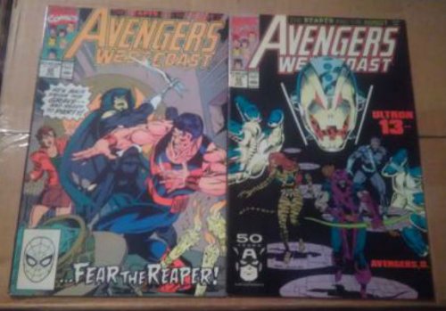 Avengers West Coast #63 thru #68 (6 issues)